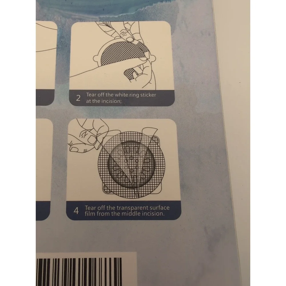 Disposable Hair Catcher for Bathtub & Shower Drain Prevents Clogging 50 Pack NEW